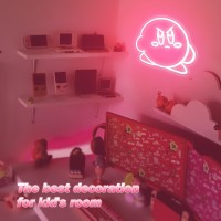 Uponray Kirby Neon Signs Gaming Neon Sign Anime Neon Signs Dimmable Neon Starlight For Wall Decor Neon Led Signs For Bedroom