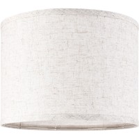 Jerhous Oatmeal Linen Textured Lamp Shades Set Of 2 Medium Drum Lampshade 13Top X 13Bottom X 10Highspider Farmhouse Lamp