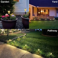 Solar Pathway Lights Outdoor Solar Lights Outdoor 8 Pack Mushroom Lights Outside Led Lighting Solar Garden Lights Stake Waterpro