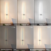 Keluoly Modern Chrome Plug In Wall Sconce With Remote Dimmable 315 Led Wall Sconces Set Of Two With Memory Function Adjusta