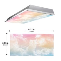 2Pcs Fluorescent Light Covers For Classroom Ceiling Lights Magnetic Light Covers Fluorescent Light Filters For School Home Offic