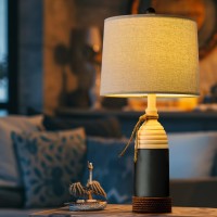 Oyears 2375 Table Lamp For Bedroom Bedside Table Lamp For Living Room Farmhouse Lamp For Nightstand Modern Coastal Nautica