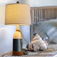 Oyears 2375 Table Lamp For Bedroom Bedside Table Lamp For Living Room Farmhouse Lamp For Nightstand Modern Coastal Nautica