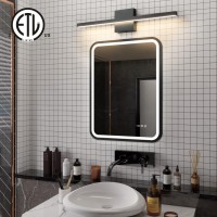 Epinl Black Bathroom Vanity Light 236 Inch Modern Bathroom Light Fixture Over Mirror 18W Led Dimmable Wall Sconce Lighting Fi