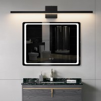 Epinl Black Bathroom Vanity Light 315 Inch Modern Bathroom Light Fixture Over Mirror 22W Led Dimmable Wall Sconce Lighting Fi