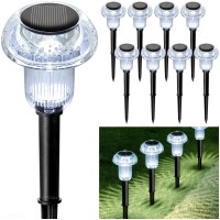 Solar Pathway Lights Outdoor Solar Lights Outdoor 8 Pack Mushroom Lights Outside Led Lighting Solar Garden Lights Stake Waterpro