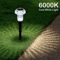 Solar Pathway Lights Outdoor Solar Lights Outdoor 8 Pack Mushroom Lights Outside Led Lighting Solar Garden Lights Stake Waterpro