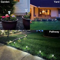 Solar Pathway Lights Outdoor Solar Lights Outdoor 8 Pack Mushroom Lights Outside Led Lighting Solar Garden Lights Stake Waterpro