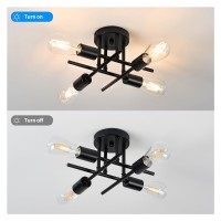 Sputnik Ceiling Light Fixture For Kitchen Bedroom Living Room Hallway Dining Room Modern Farmhouse Lighting 4 Light E26 Sock