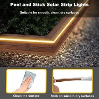 328Ft Solar Strip Lights Outdoor Ip68 Fully Waterproof Led Strip Lights With Timer Remote Auto Onoff Selfadhesive Strip Lig