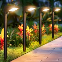 Kooper Solar Pathway Lights Outdoor 8Pack 3500K Warm White Solar Powered Outdoor Landscape Path Lights Upgraded Brighter Outdo