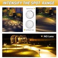 Quntis Solar Spot Lights Outdoor Super Bright 261 Led 3 Warm Lighting Modes 2In1 Adjustable Solar Landscape Spotlights For