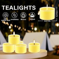 50 Pack Clear Tea Lights Candles Bulk Summer Citronella Candle Outdoor And Indoor For Birthday Emergency Home Garden8 Hour Y