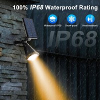 Wwoaa Solar Spot Lights Outdoor Bright Solar Lights Outdoor Waterproof 2In1 18Led Wallground Solar Spotlights For Garden Y