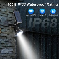 Wwoaa Solar Spot Lights Outdoor 800 Lumens Bright Solar Lights Outdoor Waterproof 2In1 18Led Wallground Solar Spotlights Fo