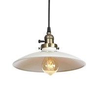 Actiwoqi Modern Ceiling Pendant Light Fixture Mid Century White Industrial Pendant Light Semi Flush Mount Lighting For Living Room Dining Room Bedroom Kitchen Bar Cafe(White)