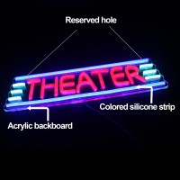 Movie Theater Neon Signs Theater Neon Lights For Home Theater And Theater Party Decorationsneon Sign For Theaters Gatherings Wi