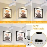 Ajbvp 5Color Led Track Lighting Heads 12W Dimmable Zoomable Beam1524364560 2700K3000K3500K4000K5000K Single Circuit H Tr