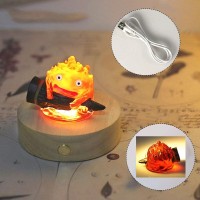 Kymar Howl'S Moving Castle - Castle Night Light, Calcifer, Led Battery Operated Night Lamp For Kids Bedrooms, Gifts (Castle)