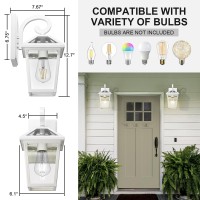 Luminzone Outdoor Light Fixtures Wall Mount Waterproof Exterior Wall Lanterns With Glass Outside Wall Sconces Front Porch Lig