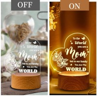 Mothers Day Gifts For Mom From Daughter Son Donsaji Acrylic Engraved Mothers Day Night Light Cool Gifts For Mom Birthday From