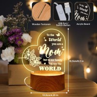 Mothers Day Gifts For Mom From Daughter Son Donsaji Acrylic Engraved Mothers Day Night Light Cool Gifts For Mom Birthday From