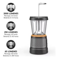 Duracell Led Electric Lantern, 2000 Lumens, Light Emitting Diode (Led), Waterproof, 3 Light Modes, Lithium-Ion Battery, Usb And Usb-C Ports