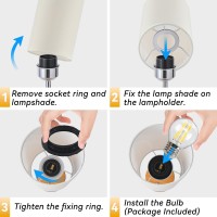 Jicai Cordless Led Table Lamp 5000Mah Battery Operated Lamp Portable Cordless Lamp Rechargeable Touch Dimmable Wireless Lamp