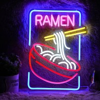 Ramen Neon Sign Noodle Led Neon Lights For Wall Decor Neon Ramen Light Up Sign Powered By Usb Multi Colored Neon Lights For Rest