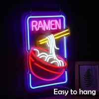 Ramen Neon Sign Noodle Led Neon Lights For Wall Decor Neon Ramen Light Up Sign Powered By Usb Multi Colored Neon Lights For Rest