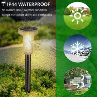 Greluna Solar Lights Outdoor,10 Pack Waterproof Solar Pathway Lights,Auto On/Off Led Solar Lights, Solar Garden Lights For Walkway Driveway Yard Backyard Lawn Landscape Decor