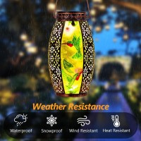 Vewogarden Hummingbird Solar Lanterns Outdoor Waterproof Hanging Solar Lantern Decorative Outdoor Led Lantern Lights For Patio Y