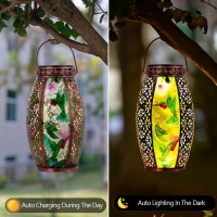 Vewogarden Hummingbird Solar Lanterns Outdoor Waterproof Hanging Solar Lantern Decorative Outdoor Led Lantern Lights For Patio Y