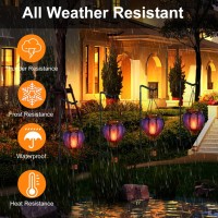 Hot Air Balloon Solar Lantern With Flickering Flame Hanging Solar Lights Outdoor Waterproof Lanterns For Garden Patio Yard Party