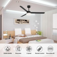 Introducing our modern and stylish low profile ceiling fan with light perfect for the head of household parents decoration workers construction contractors water and electricity maintenance companies and installation workers With a DC 35W ultra quiet moto