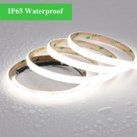 Joylit Diffused Cob Led Light Strip 24V 5000K Daylight White 164Ft 540Lmft Super Bright Ul Premium Milky White Gel Coated Wate