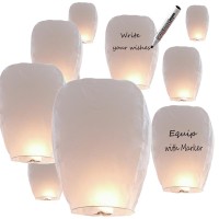 Lanterns To Release In Heaven And Ethereal Realm Set Adrift The Dreams With Exquisite Set Of Our 35 White Chinese Lanterns Pape