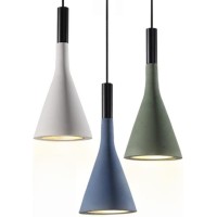 Cutsky Concrete Pendant Light Cement Single Head Hanging Lamp Concrete Pendant Lamp For Kitchen Island Bathroom Restaurant(Color:C)