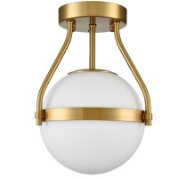 Holkirt Modern Ceiling Light Fixture Mid Century Semi Flush Mount Ceiling Light Kitchen Light Fixtures Hallway Light Fixtures Ce