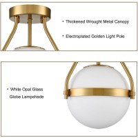 Holkirt Modern Ceiling Light Fixture Mid Century Semi Flush Mount Ceiling Light Kitchen Light Fixtures Hallway Light Fixtures Ce