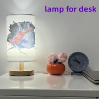 Lesejinyu Bedside Night Table Lamp For Bedroom3 Color Dimmable Kids Small Nightstand Light Lamp With Usb Ports And Round Fabric