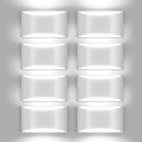 Aiilsmp 8 Pack White Led Wall Sconces Light Hardwired Wall Sconces Indoor Up And Down Wall Sconce Cool White 6000Kwith G9 Bulbs