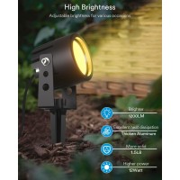 Ligency Smart Low Voltage Landscape Lighting Waterproof Wired Outdoor Spot Lights Rgbw Led Accent Spotlights Uplighting For Ga