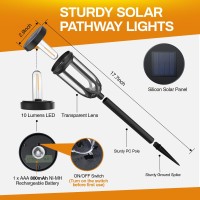 Ruhotili Solar Pathway Lights Outdoor 8 Pack Bright Solar Lights Outdoor Waterproof Ip65 Auto Onoff Solar Lights For Outside