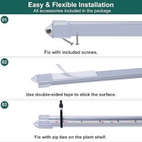 Lpmzmbl Grow Lights For Indoor Plants 16 In Full Spectrum Plant Grow Light Strip With Upgrade Timer 3912H 3 Spectrum Modes