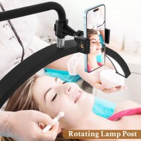 Mkpaei Lash Light For Eyelash Tech Led Half Moon Light For Tattoo Artists Esthetician Lights For Eyelash Extensions Adjusta