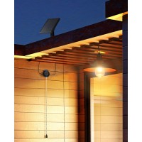 Fabstyl Solar Pendant Light Indoor Outdoor Solar Shed Light Ip65 Waterproof Metal Powered Solar Chandelier Gazebo Lights With