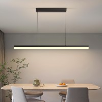 Lannlker Led Pendant Lights 47In Modern Island Light Dimmable With Remote Control 3000K6000K Adjustable Color Temperature Cha