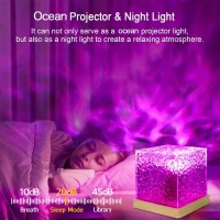 Jashuomund Aurora Glow Lamp With Remote Control 16 Color Dynamic Northern Lights Aurora Projector Ocean Wave Projector Water L