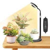 Grow Lights For Indoor Plants Full Spectrum Desk Plant Light 242 Extendable Stand 60 Leds Red Blue Halo Grow Lamp Adjustable